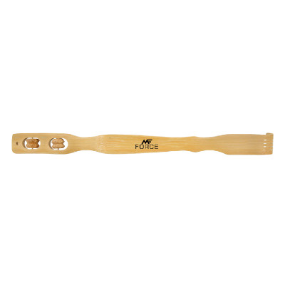 Wood backscratcher with a custom logo.