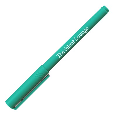 Branded colorful fine point marker.