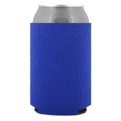 Foam lime green bottle opener can cooler blank.
