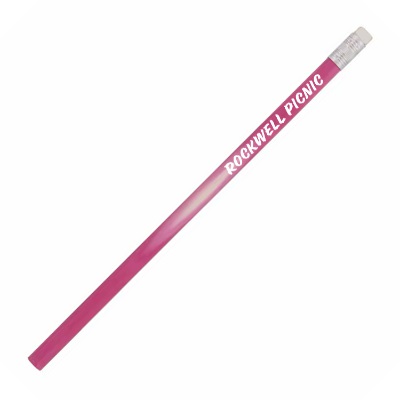 Wood mood light pencil with promotional logo.