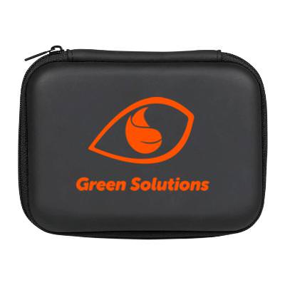 Plastic power bank and selfie light available with a one-color imprint.