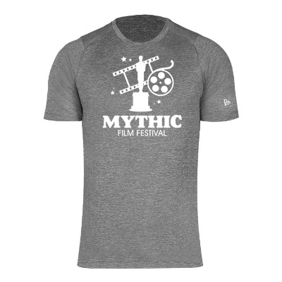 Personalized rain storm grey t-shirt with logo.