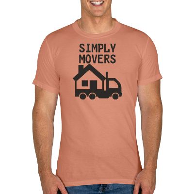 Personalized terracota short sleeve t-shirt with logo.