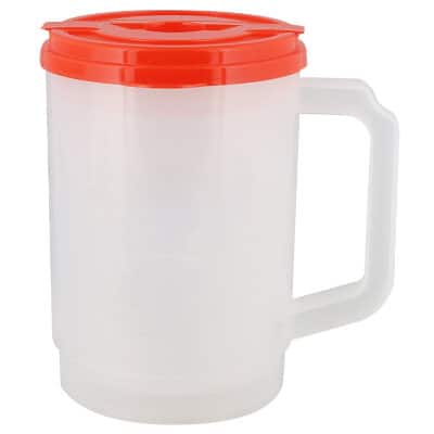 Plastic orange tumbler blank in 20 ounces.