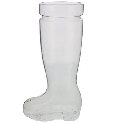 Acrylic clear beer glass blank in 33.8 ounces.