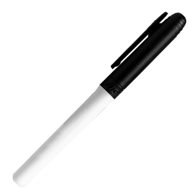 Blank white barrel dry erase marker.