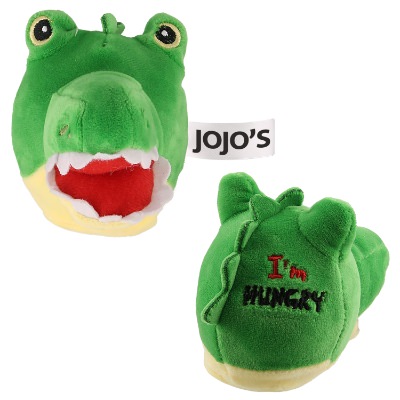 Green foam stress ball with a personalized imprint.