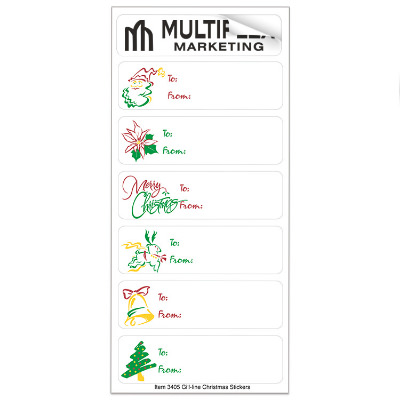 Holiday reindeer sheet stickers.