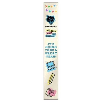 1-1/2 x 10 inch magnet with full color imprint.