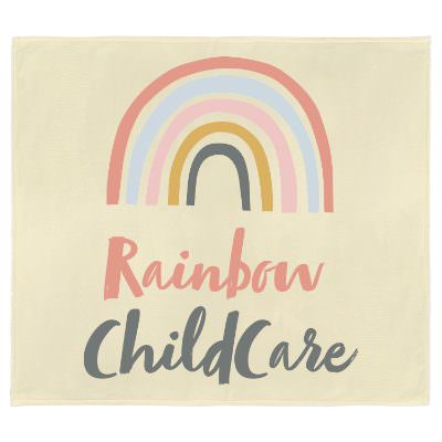 Full color personalized baby blanket