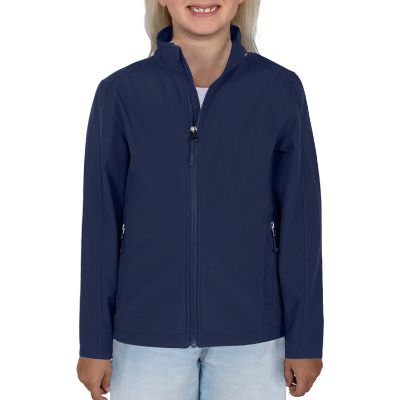 Blank youth blue jacket.