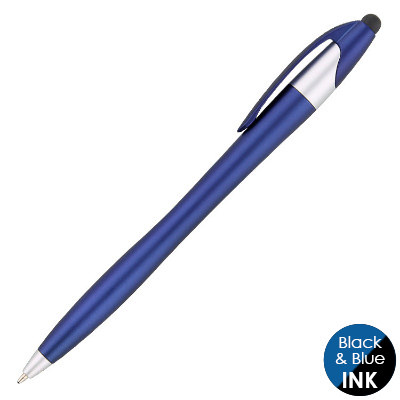 Solid color pen with chrome accent.
