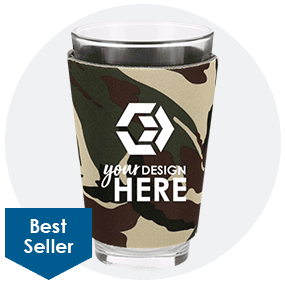 Camo Pint Glass Sleeve
