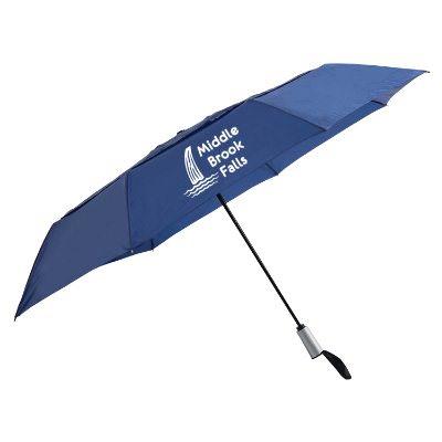 Custom 54" shedrain vented jumbo compact umbrella.