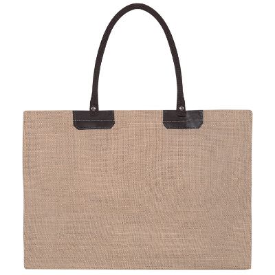 Natural jute natural executive tote blank.
