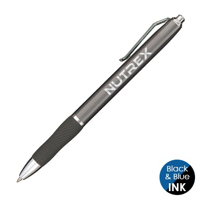 Gunmetal pen with custom engraving.