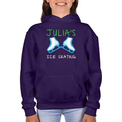 Deep purple youth printed sweatshirt.