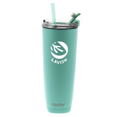 Mint tumbler with custom logo.
