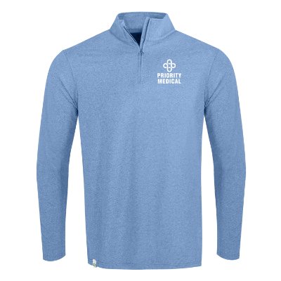 Custom Light Blue Quarter-Zip
