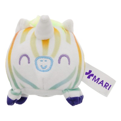 Multi-colored foam stress ball with a custom imprint.