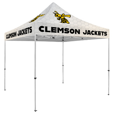 Full-color 10-ft. tent with custom imprint.