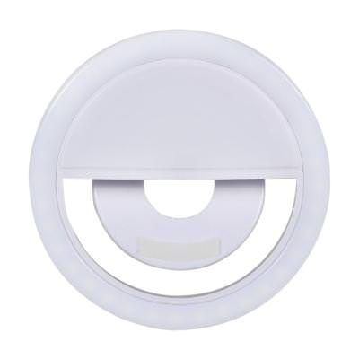 Blank plastic white selfie light available in bulk.