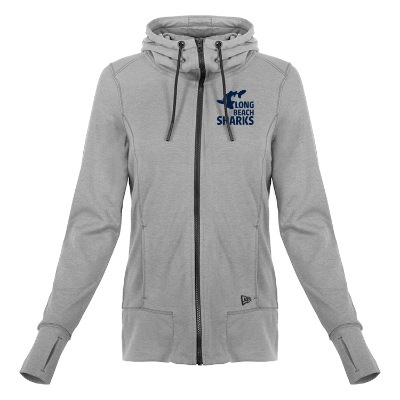 Gray Full Zip Imprinted Hoodie