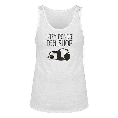 White custom imprinted tank top.
