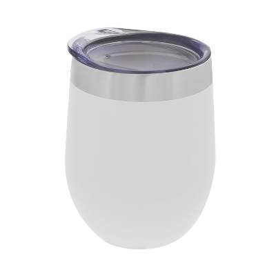 Blank white wine tumbler.