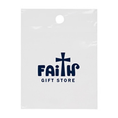 Plastic white litter recyclable bag with custom imprint.