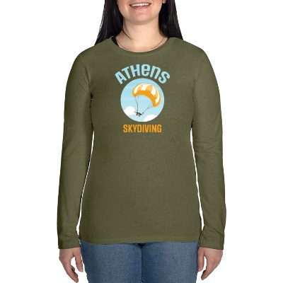 Olive you green full color long sleeve tee.