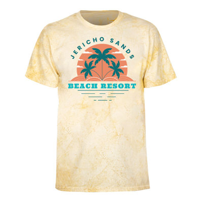 Custom citrine short-sleeve t-shirt with full color logo.