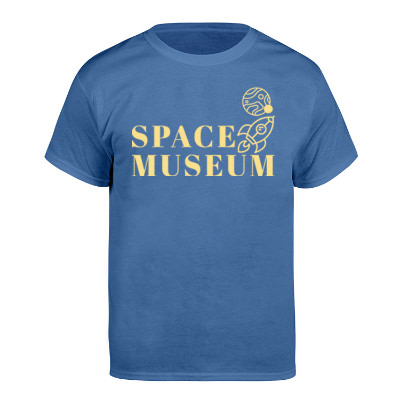 Custom carolina blue ecosmart t-shirt with logo.