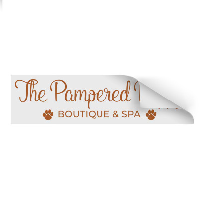 11-1/2 x 3 inch bumber sticker with custom imprint.