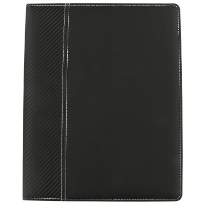 PVC black accented padfolio blank.