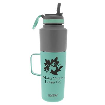 Mint tumbler with a custom imprint.