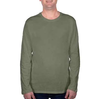 Blank army long sleeve unisex tee.