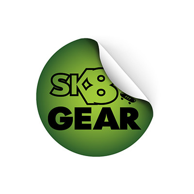1-1/2 inch circle sticker with full color custom imprint.