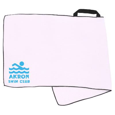 Custom waffle caddy towel.