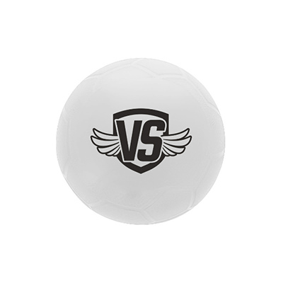 White vinyl branded soccer ball