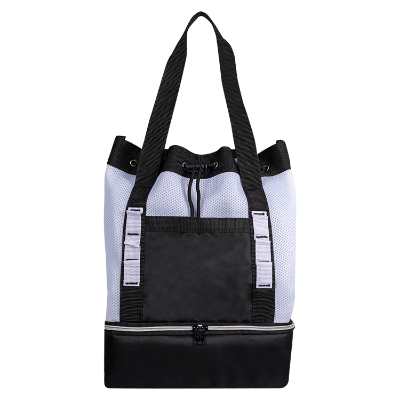 Blank white tote bag cooler.