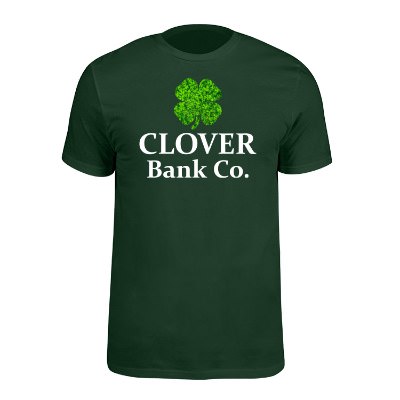 Forest green customizable full color short sleeve t-shirt.