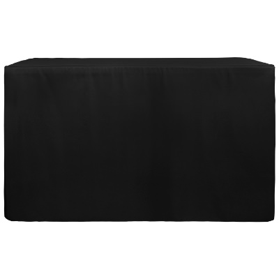 6 foot polyester bar height table cover blank.