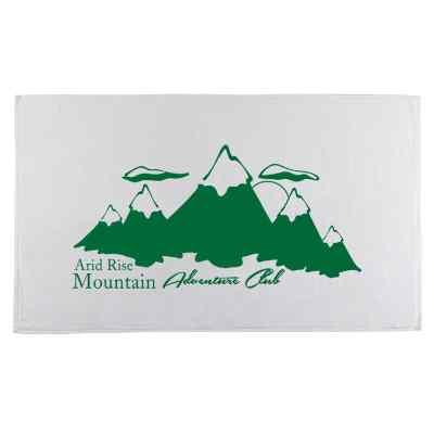 Custom performance hemmed fitness towel.