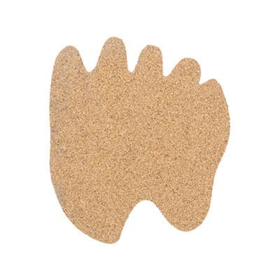Cork paw coaster blank.