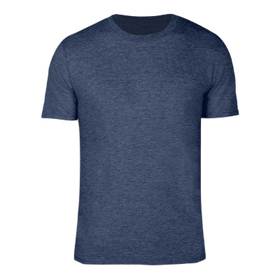 Plain heather navy t-shirt.