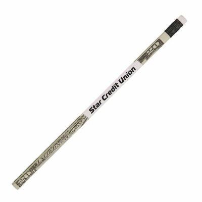 Wood cash money pencil.