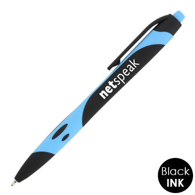 Plastic silk two-tone pen.