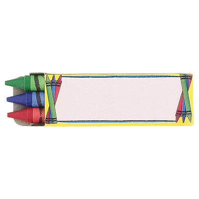 Cardboard 3 pack large crayons blank.