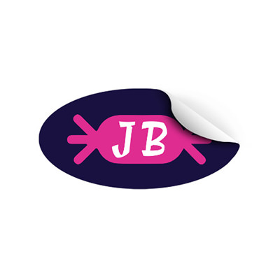 Full color sticker roll imprint